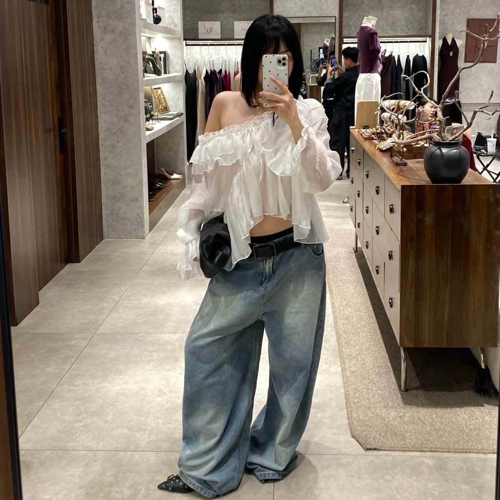 2SSCLUB l Áo Babydoll voan tơ xuyên thấu