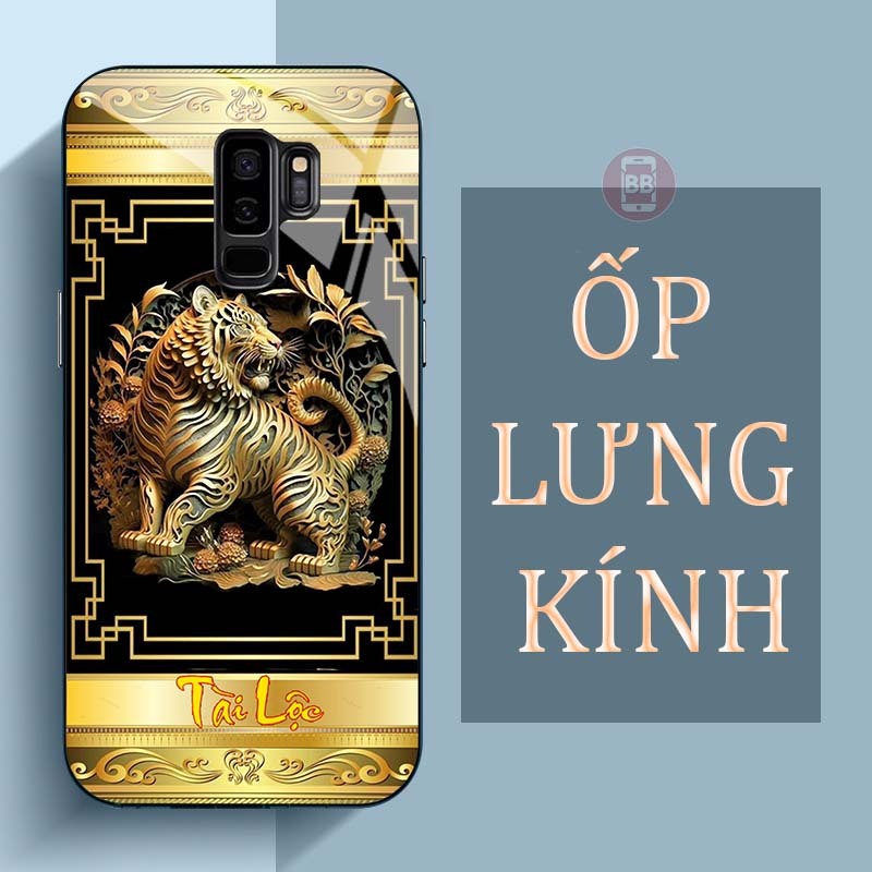 Ốp Lưng SAMSUNG S9, S9+ Mặt Lưng Kính Cường Lực In Hình 12 con giáp Tài Lộc