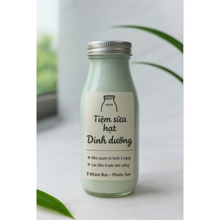 50 Tem dán chai nhựa cafe trà sữa không thấm nước kích thước 7x5cm