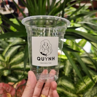 Set 50 Tem nhãn dán chai trà sữa, ly cà phê mang đi có sẵn keo dán kháng nước 100% kích thước 5x5cm