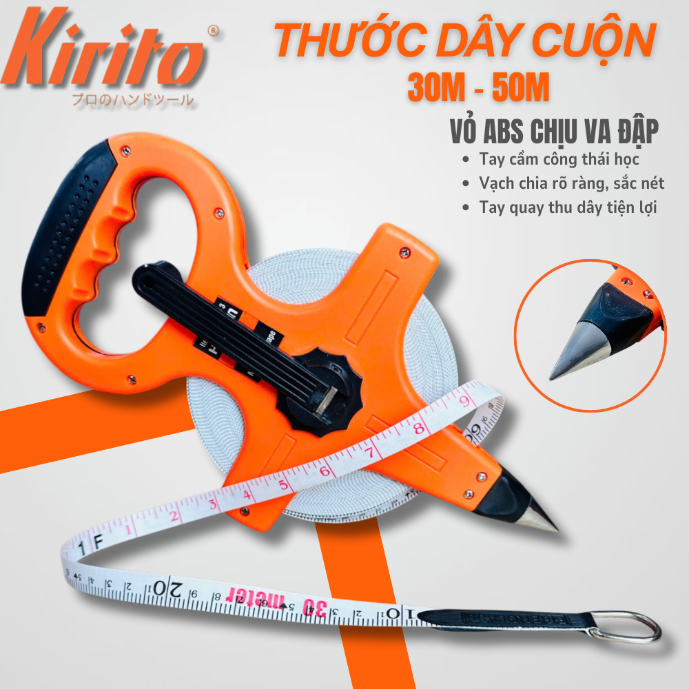 Thước Dây Cuộn HARDEN - Đo công trình xây dựng, nội thất, sân vườn, khảo sát