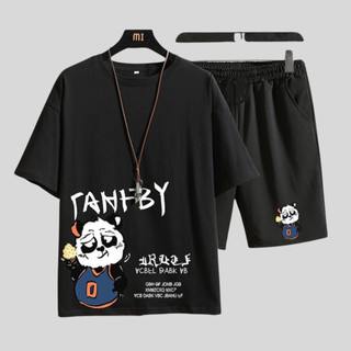 (TĐồ Bộ Thể Thao Nam Tập GYM Vận Động Thể Thao Vải Thun Thoáng Mát In Gấu TANBY C