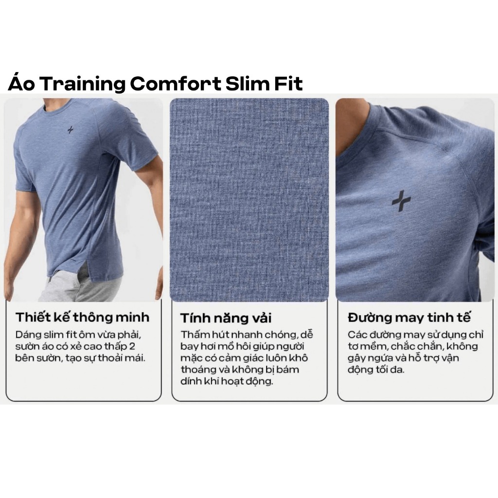 [GIÁ TỐT TRÊN LIVE]Set thể thao pickleball Áo Training Comfort và shorts 7inch thoáng khí, set đa năng Coolmate