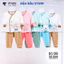 Bộ Dài Sơ Sinh Màu Thun Lạnh VT Chất Mềm Mịn Thấm Hút Mồ Hôi Cho Bé Sơ Sinh 3-9kg VT-DL119 Đậu Đậu Store