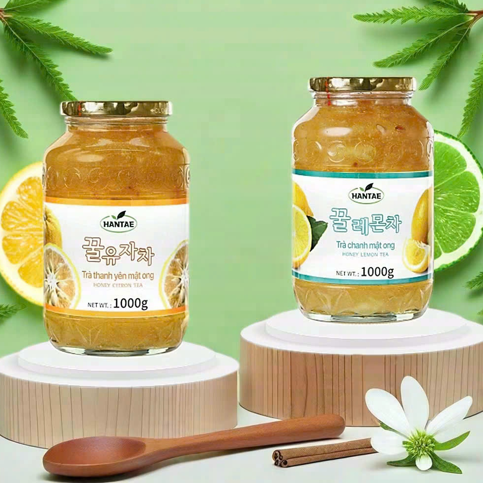 Combo Trà Thanh Yên & Chanh Mật Ong Hàn Quốc – Giải Cảm, Dễ Uống, Thanh Nhiệt Cơ Thể, Detox, Ngon!!!