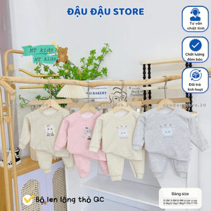 Set 2 - Set 3 Bộ Dài Tay Len Lông Thỏ Thu Đông Quảng Châu mềm mại ấm áp cho bé trai bé gái 5-15kg BLEN01 Đậu Đậu Store