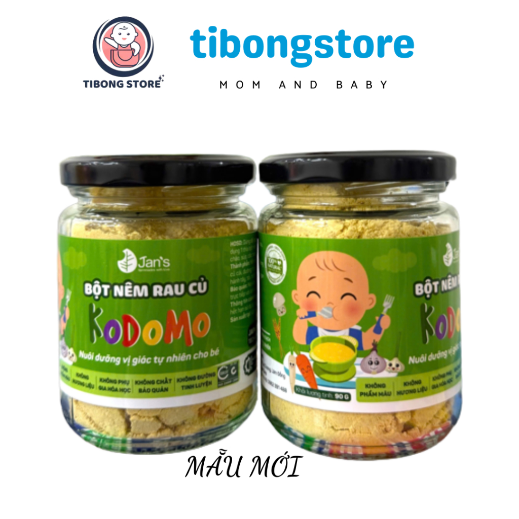 Hạt nêm dinh dưỡng cho bé 6m+ ăn dặm Kodomo Jan’s 90g tibongstore