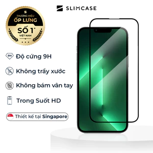 Kính cường lực iPhone 13 / 12 / XS / XR / X / 8 / 7 SLIMCASE dễ dán - Chống trầy xước, độ cứng 9H