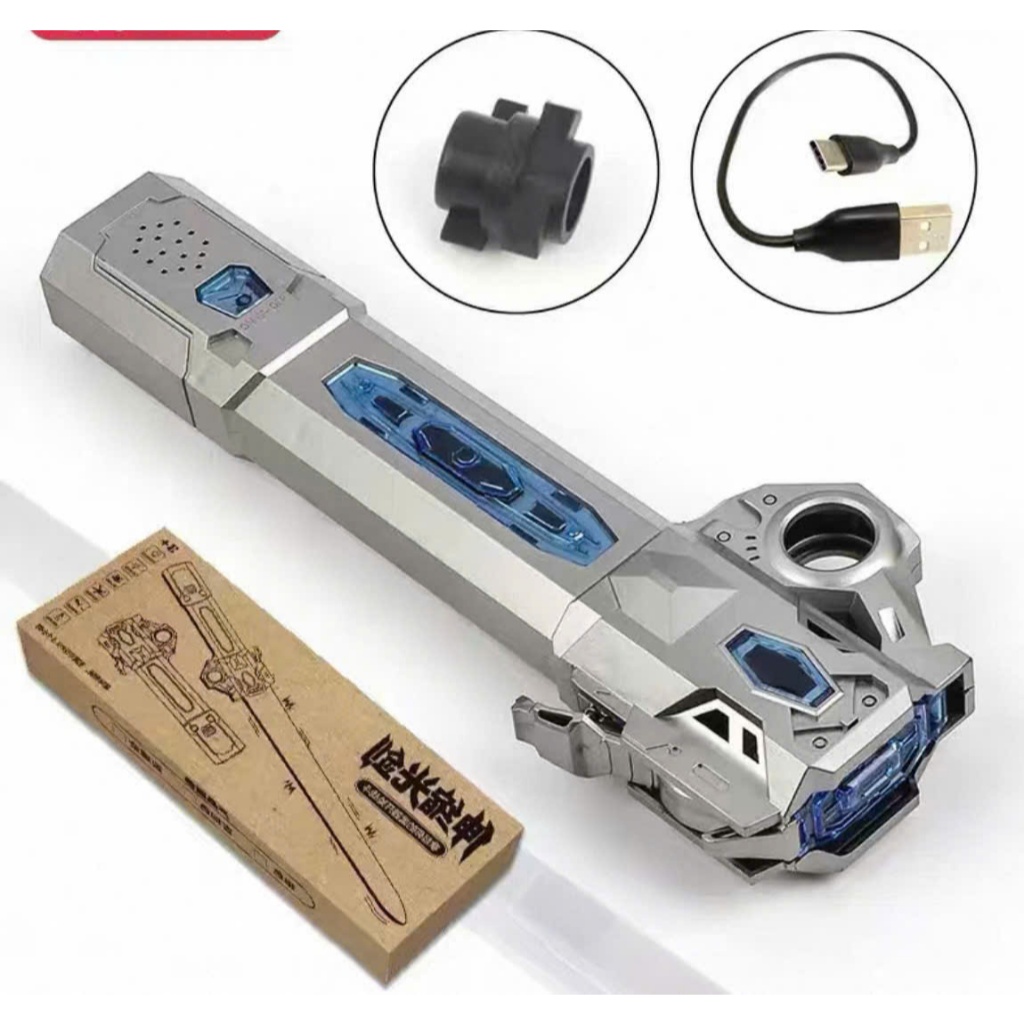 Đồ Chơi Kiếm Ánh Sáng Lazer Dụng Pin Sạc Type C Kiếm Phát Sáng