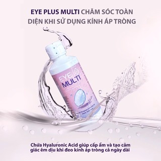 Nước ngâm lens VIVIMOON dung dịch làm sạch, khử trùng, bảo quản kính áp tròng EYE PLUS MULTI SOLUTION 150ml