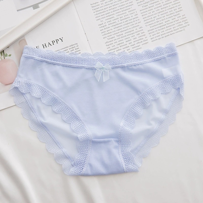 [Peinn] Quần lót Peinn QLS25 ren lưới viền lượn sóng phối nơ gợi cảm quyến rũ