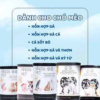 Pate Chó Mèo KING'S PET 380g ( Combo 12-24 lon ) Dành Cho Mọi Lứa Tuổi, Dinh Dưỡng Tối Ưu