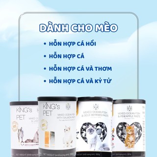 Pate Chó Mèo KING'S PET 380g ( Combo 12-24 lon ) Dành Cho Mọi Lứa Tuổi, Dinh Dưỡng Tối Ưu