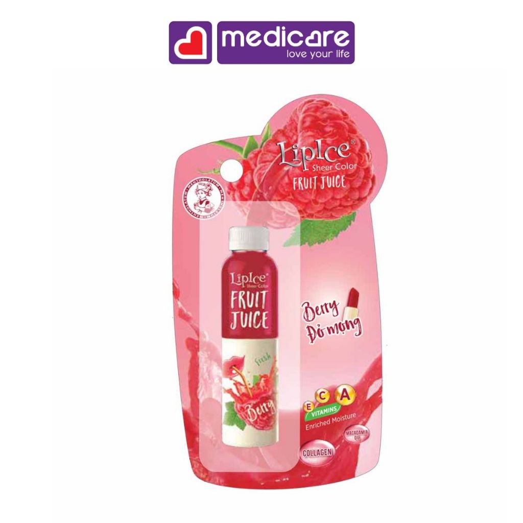 Son dưỡng LIPICE Sheer Color Fruit Juice Berry đỏ mọng 4g