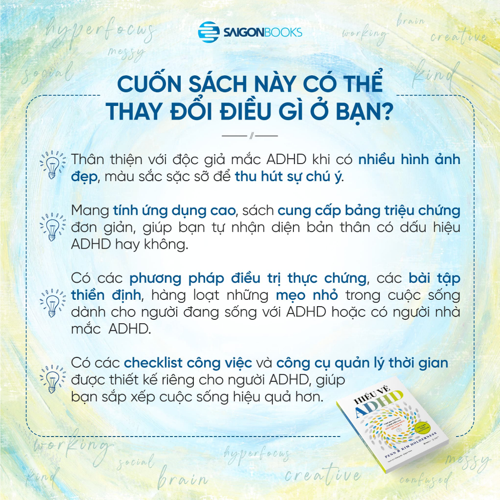 Sách - Hiểu Về ADHD - Vượt Qua Thách Thức và Phát Triển Cùng Rối Loạn Tăng Động Giảm Chú Ý