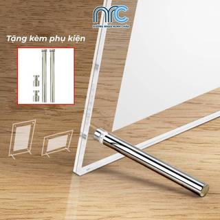 Khung ảnh mica trong suốt, Khung ảnh acrylic để bàn - Kích thước 18x24cm, 20x20cm - Tặng phụ kiện