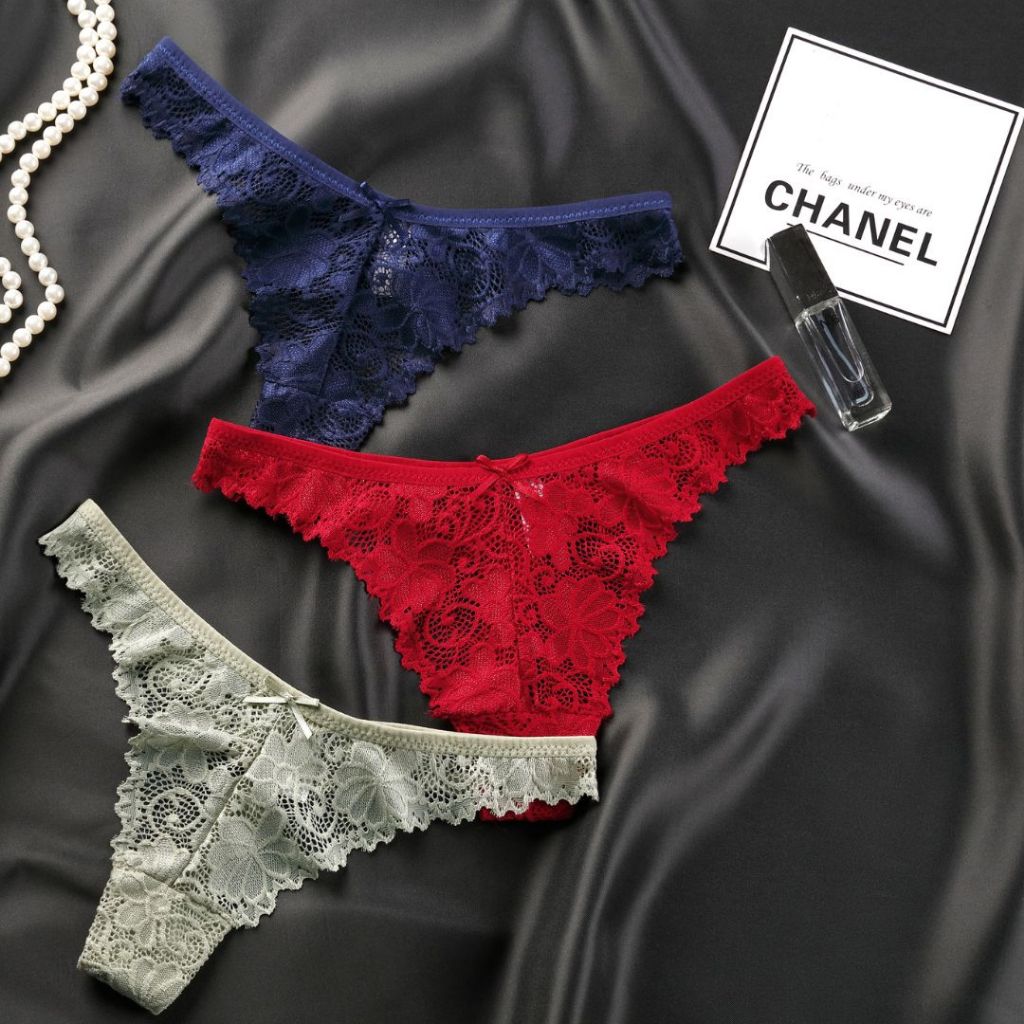 [Combo 5/10] Quần Lót Ren Lọt Khe Nữ Gợi Cảm Thiết Kế Sexy Co Giãn, Chất Ren Hoa Mềm Mịn Thoáng Mát- 911
