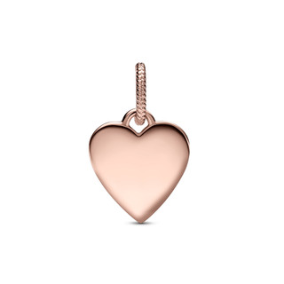 Mặt Dây Chuyền Pandora Mạ Vàng Hồng 14K Trái Tim Khắc Chữ 388914C00