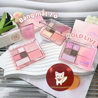 [HOLD LIVE] Bảng Phấn Mắt Hold Live 7 Ô Vỏ Hồng, Boundless Mist Powder Palette, 10g (HL774)