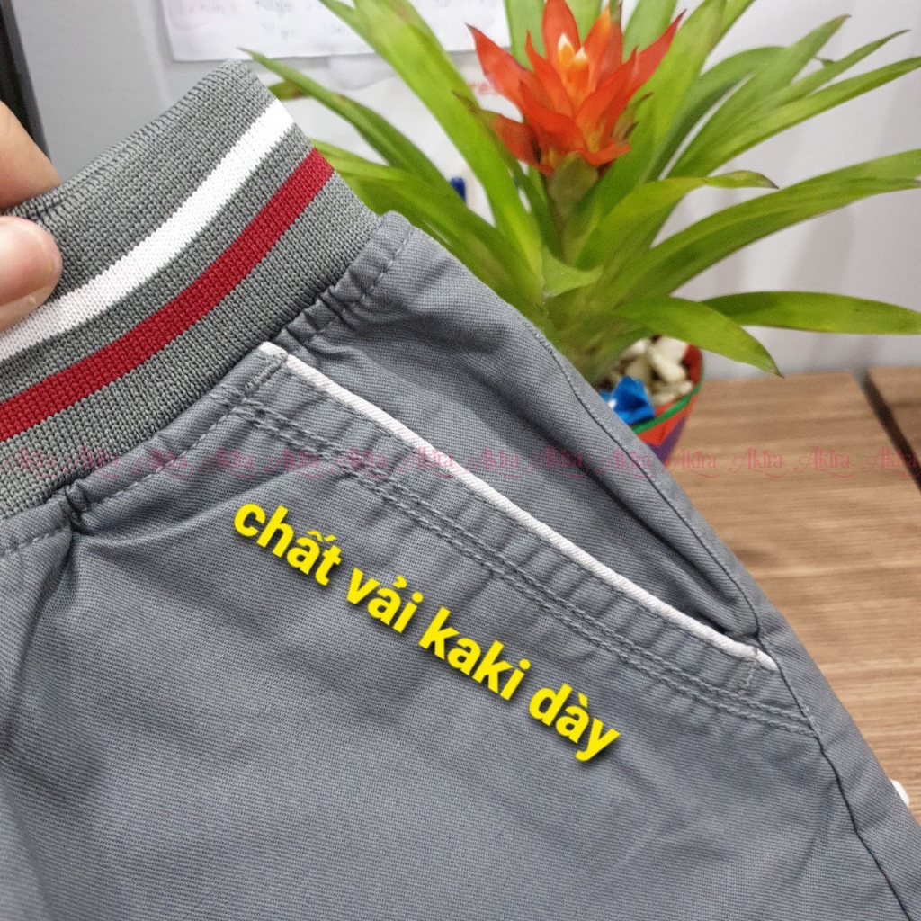 Quần short kaki nam lưng thun, vải bền đẹp thoáng mát, basic dễ phối đồ