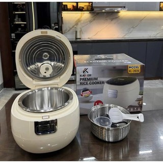 Nồi cơm điện Kailer KL-2026 1.2L lòng inox vân lục giác chống dính, màn hình LED sang trọng