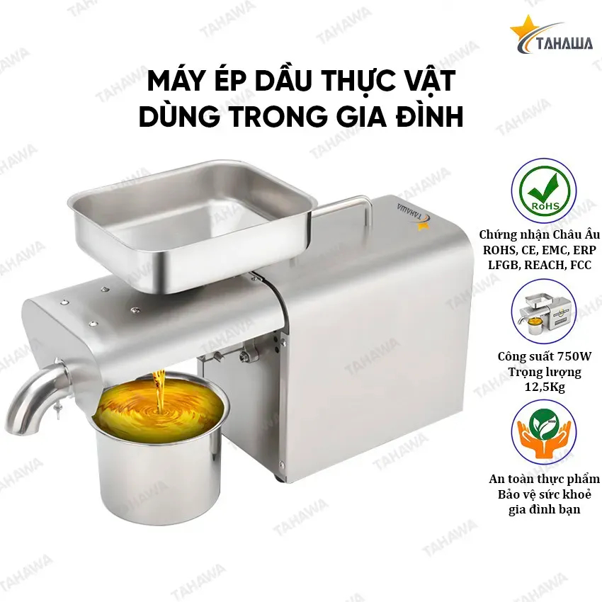 Máy ép dầu thực vật tại nhà Tahawa Nhật Bản TH-888A- Bảo Hành chính hãng 24 Tháng