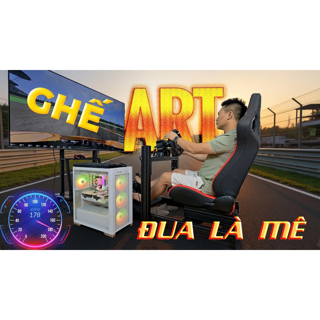 Buồng Lái Ô Tô Giả Lập ART Cockpit Elite 4080 Racing Simulator AD12 ...