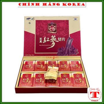 Hồng sâm hàn quốc tẩm mật ong Sambok, hộp 200gr - Sâm lát mật ong hàn quốc chính hãng, tranglinh