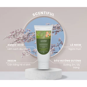 Kem Rửa Mặt Thảo Dược Herbal Cleansing Cream | Scentiful – Làm Sạch Sâu, Dịu Nhẹ, Dưỡng Ẩm Da Nhạy Cảm 120g