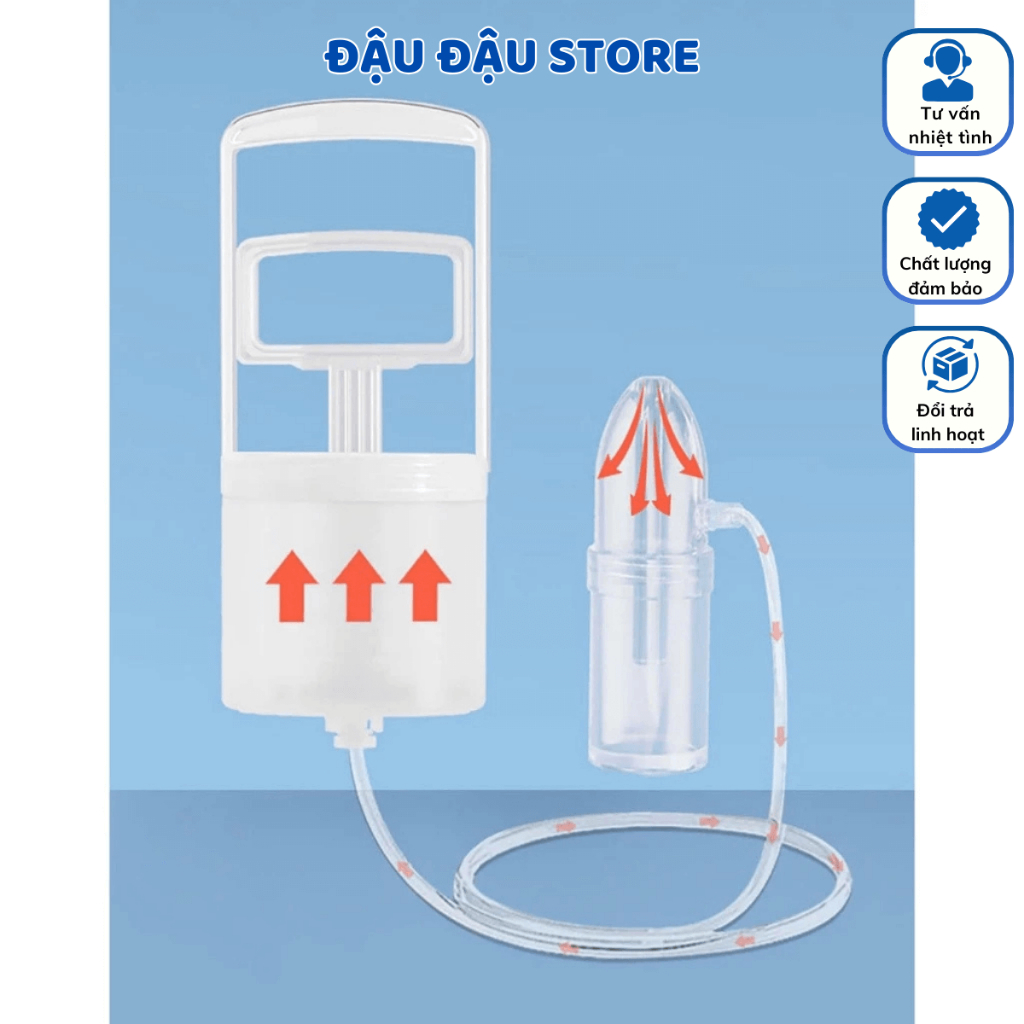 Dụng Cụ Hút Mũi Cầm Tay An Toàn Cho Trẻ Em Lực Hút Mạnh Không Gây Tổn Thương Cho Bé Dễ Sử Dụng - Đậu Đậu Store