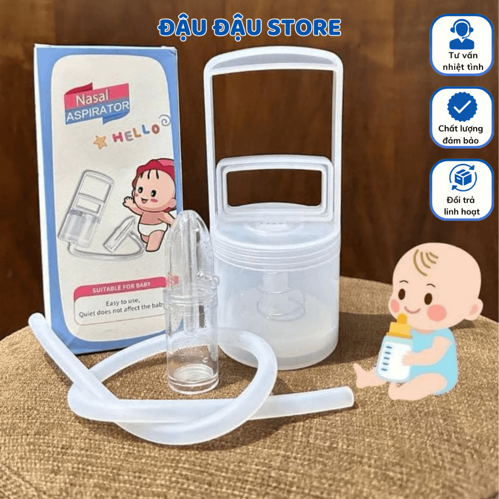 Dụng Cụ Hút Mũi Cầm Tay An Toàn Cho Trẻ Em Lực Hút Mạnh Không Gây Tổn Thương Cho Bé Dễ Sử Dụng - Đậu Đậu Store