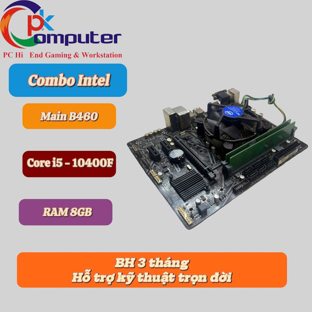 Combo Main B460 + CPU i5 10400F + RAM 8GB/16GB | Shopee Việt Nam