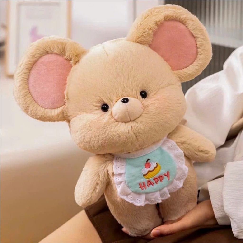 [Hỏa Tốc] Bé chuột thêu tên theo yêu cầu - Quà tặng trẻ em, sinh nhật, người yêu - Gấu Bông Xinh Rosaria