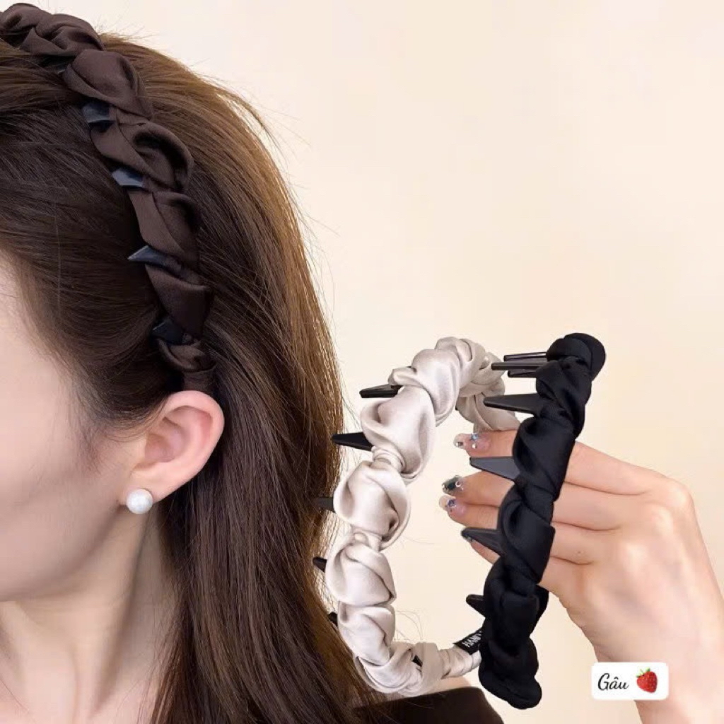 Bờm tóc nữ turban xoắn Hàn Quốc – Phụ kiện cài tóc thời trang