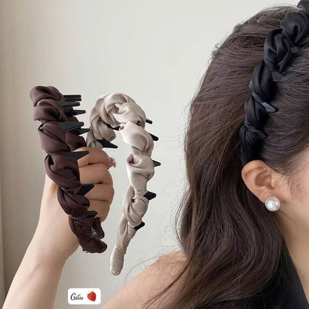 Bờm tóc nữ turban xoắn Hàn Quốc – Phụ kiện cài tóc thời trang
