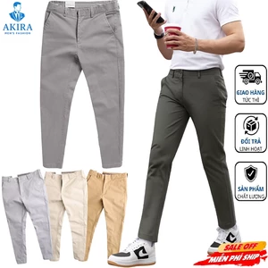 Quần kaki nam Hàn Quốc form slimfit, vải cao cấp, dáng chuẩn trẻ trung