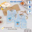 Set 2-3 Áo Gile Xốp Trần Bông Quảng Châu Thu Đông Cúc Giữa cho bé trai bé gái 5-11kg AXOP03 Đậu Đậu Store