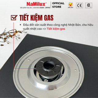 Bếp Gas Đôi Mặt Kính Cao Cấp NaMilux DL2463PG/NH-D3436PG – Công Suất Mạnh 4.2Kw – Kiềng Bếp Tráng Men – Hàng Chính Hãng