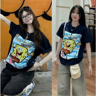 Áo Phông Bọt Biển Áo Dáng Rộng Chất Cotton Mát Mịn Co Giãn