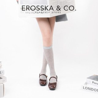 Erosska - Giày búp bê nữ hottrend balletcore đế bệt màu sắc patel - EL079