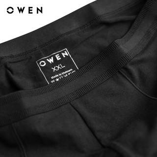 Owen - Quần lót Lưng thun bản lớn QLB232409 màu Đen chất liệu Cotton Spandex