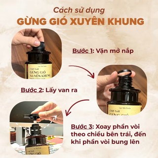 Chiết Xuất Gừng Gió Xuyên Khung Lạc Yên Foods, Cốt Gừng Không Bả Giúp Mẹ Bỉm Giữ Ấm