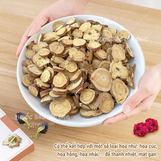 Cam thảo lát tròn 100g, sấy khô tự nhiên, nhân trần, cỏ ngọt tùy chọn - Lãn Ông