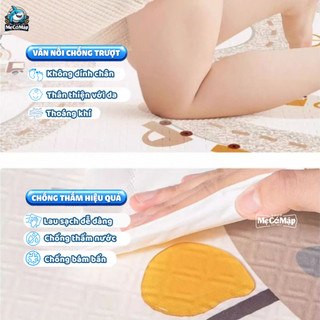 [NEW] Thảm Xốp XPE GẤP GỌN Tiện Lợi Dày 2CM, Thảm Cho Bé 2 Mặt Êm Ái Chống Trơn Trượt, An Toàn Cho Bé Tập Bò, Tập Đi
