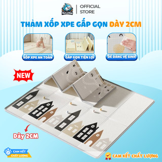[NEW] Thảm Xốp XPE GẤP GỌN Tiện Lợi Dày 2CM, Thảm Cho Bé 2 Mặt Êm Ái Chống Trơn Trượt, An Toàn Cho Bé Tập Bò, Tập Đi