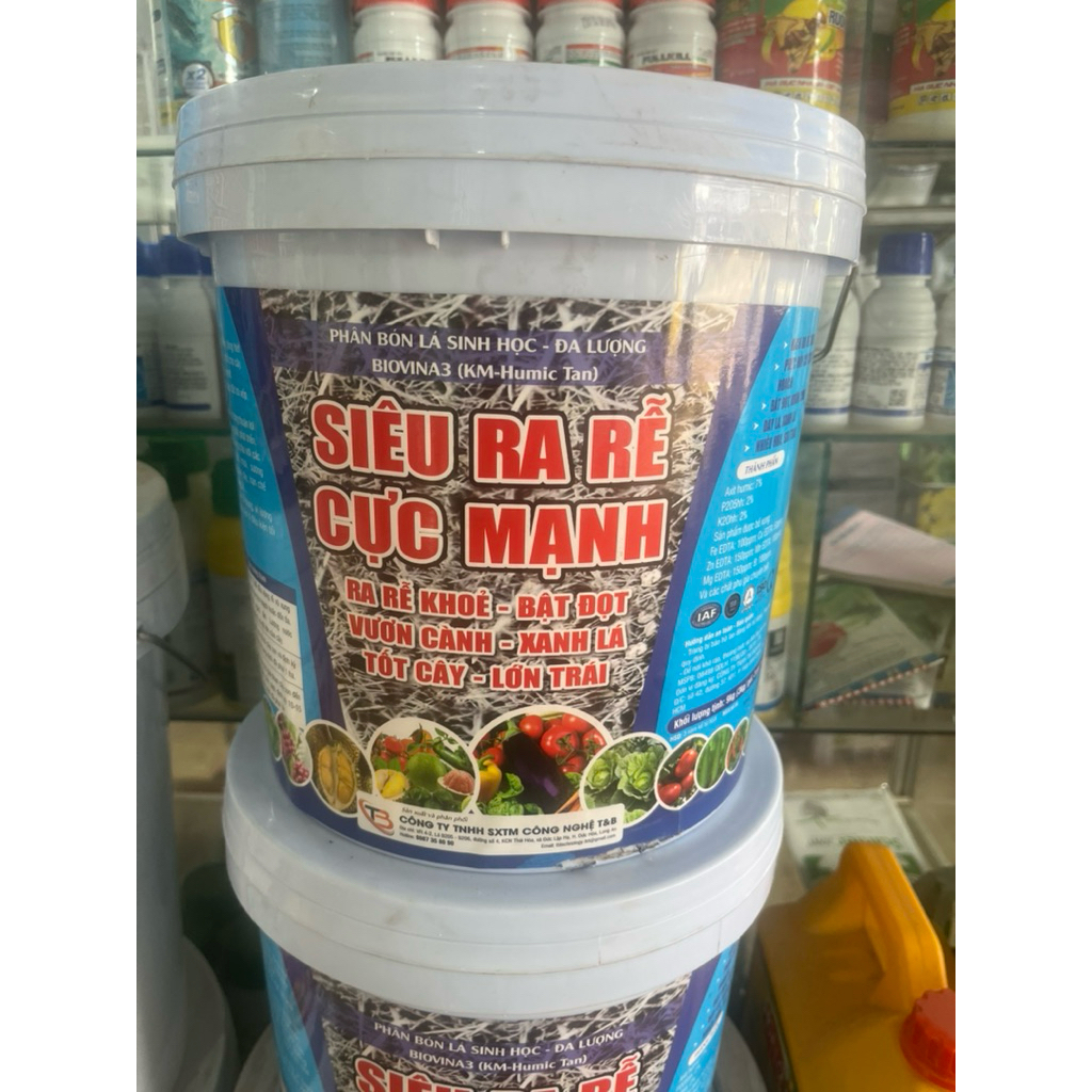 Xô Siêu ra rễ 9kg- Rễ khoẻ, bật đọt, Xanh lá