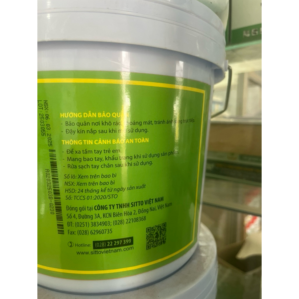 Xô tinh vôi 4kg Siêu mịn dạng lỏng-khử phèn, sát trùng môi trường