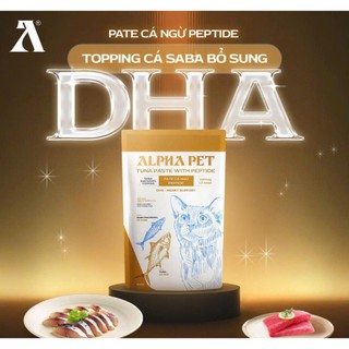 [COMBO 20-10-5] Pate Peptide Alpha Pet Cá Ngừ Cho Mèo 60g - 8 Vị Topping Dinh Dưỡng