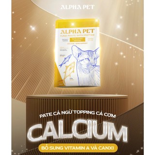 [COMBO 20-10-5] Pate Peptide Alpha Pet Cá Ngừ Cho Mèo 60g - 8 Vị Topping Dinh Dưỡng