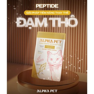 [COMBO 20-10-5] Pate Peptide Alpha Pet Cá Ngừ Cho Mèo 60g - 8 Vị Topping Dinh Dưỡng